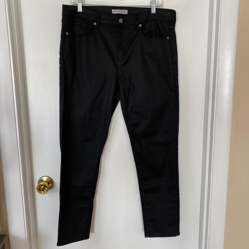 Black Coated Skinny Jeans | Banana Republic